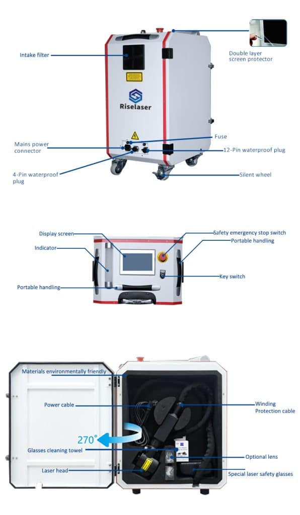 RL-CPL Handheld Laser Paint Stripper Pulse Laser Cleaning Machine详情页