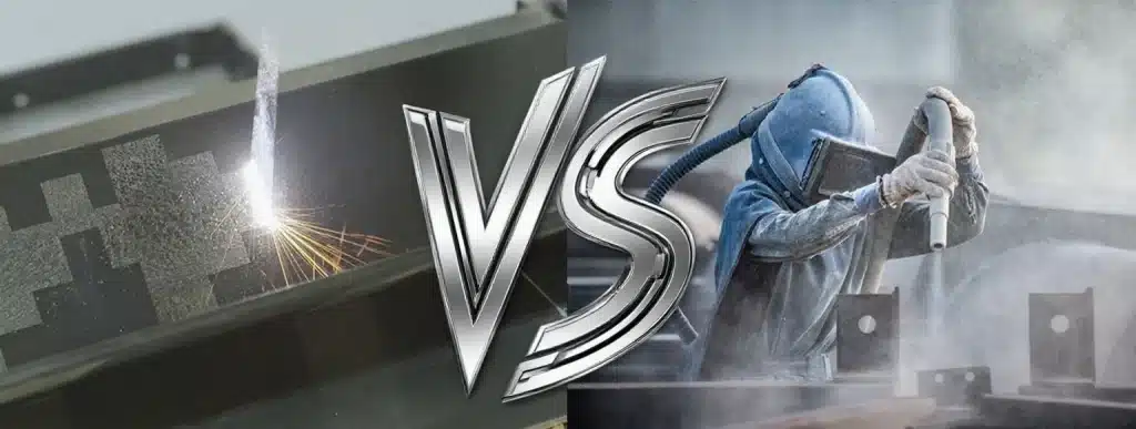 laser cleaning vs sandblasting