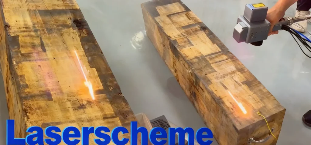 handheld pulsed laser for wood cleaning