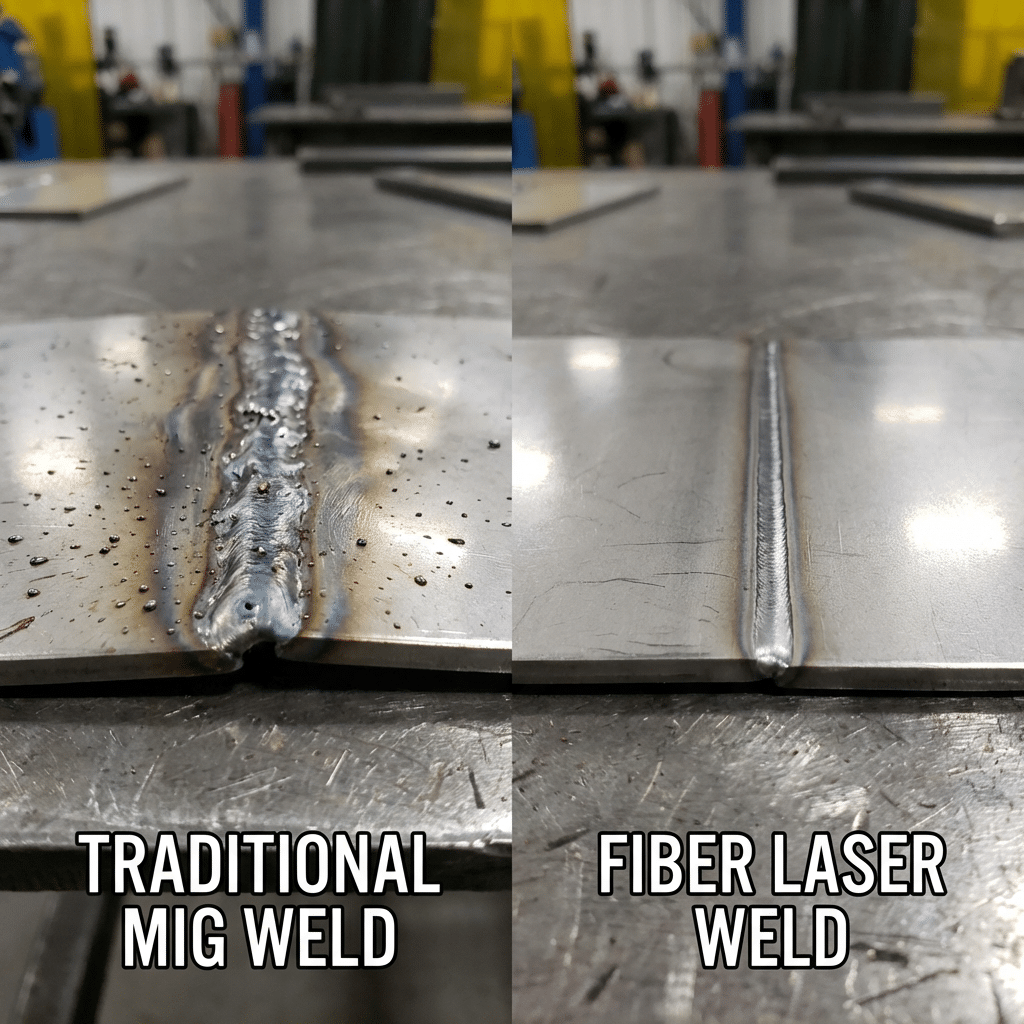 High-quality stainless steel laser weld seam